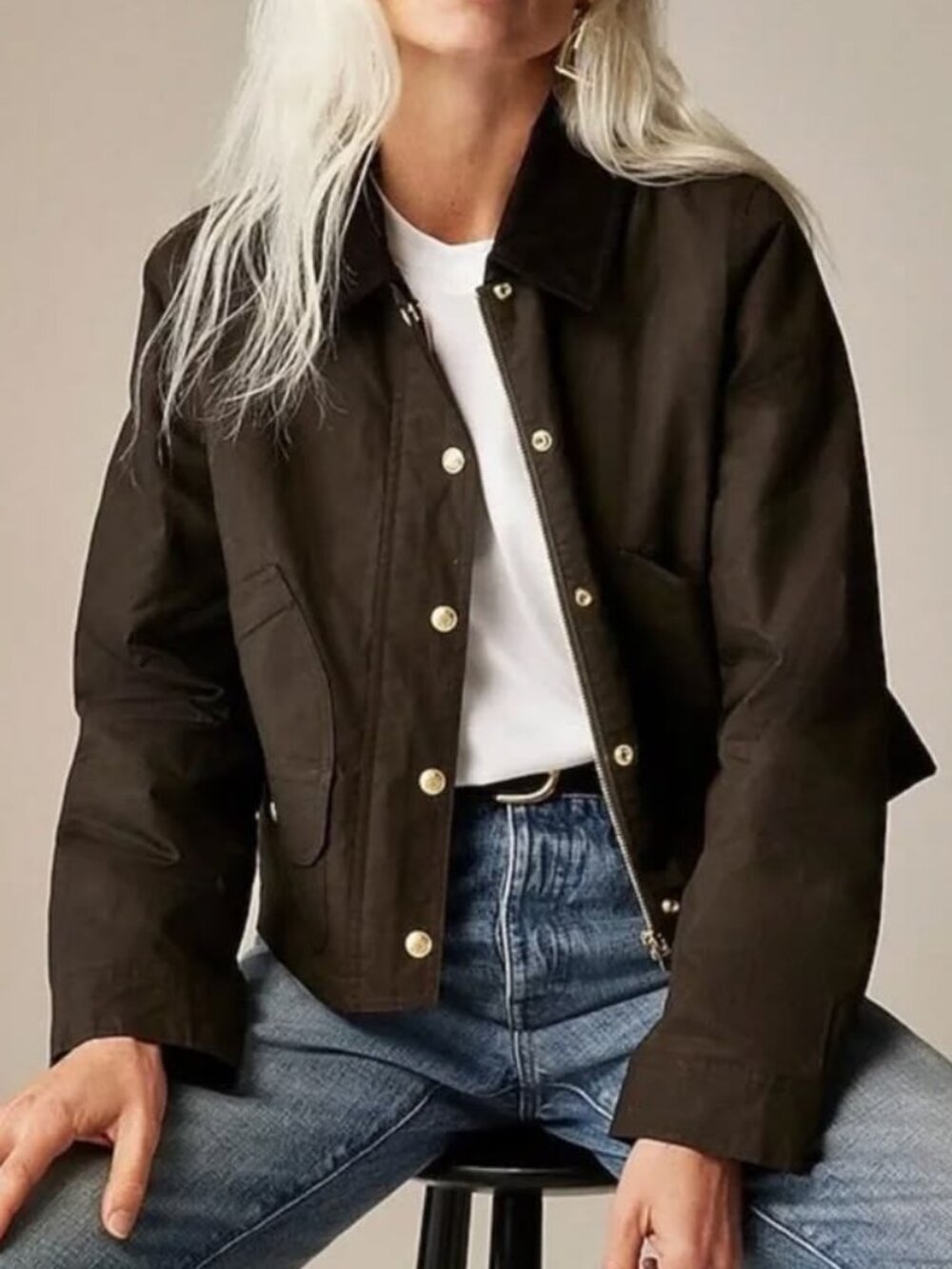 J. Crew Cropped Barn Jacket
